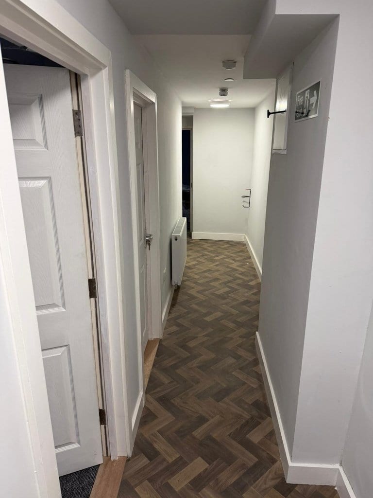 Walter Road – Corridor with herringbone flooring