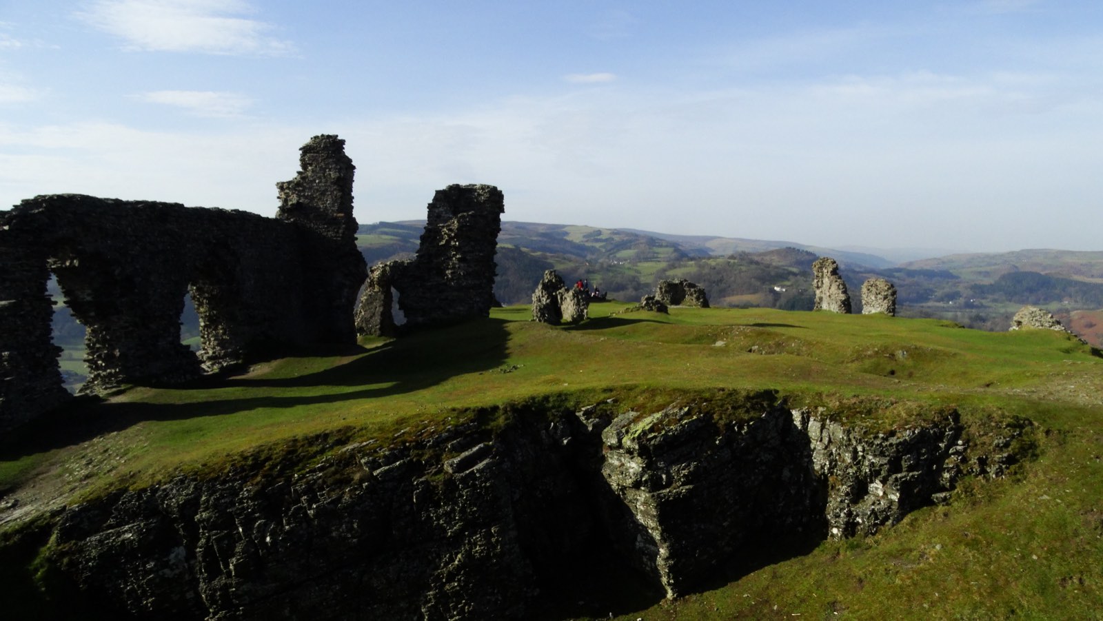The hilltop ruins of Castell Dinas Brân above Llangollen