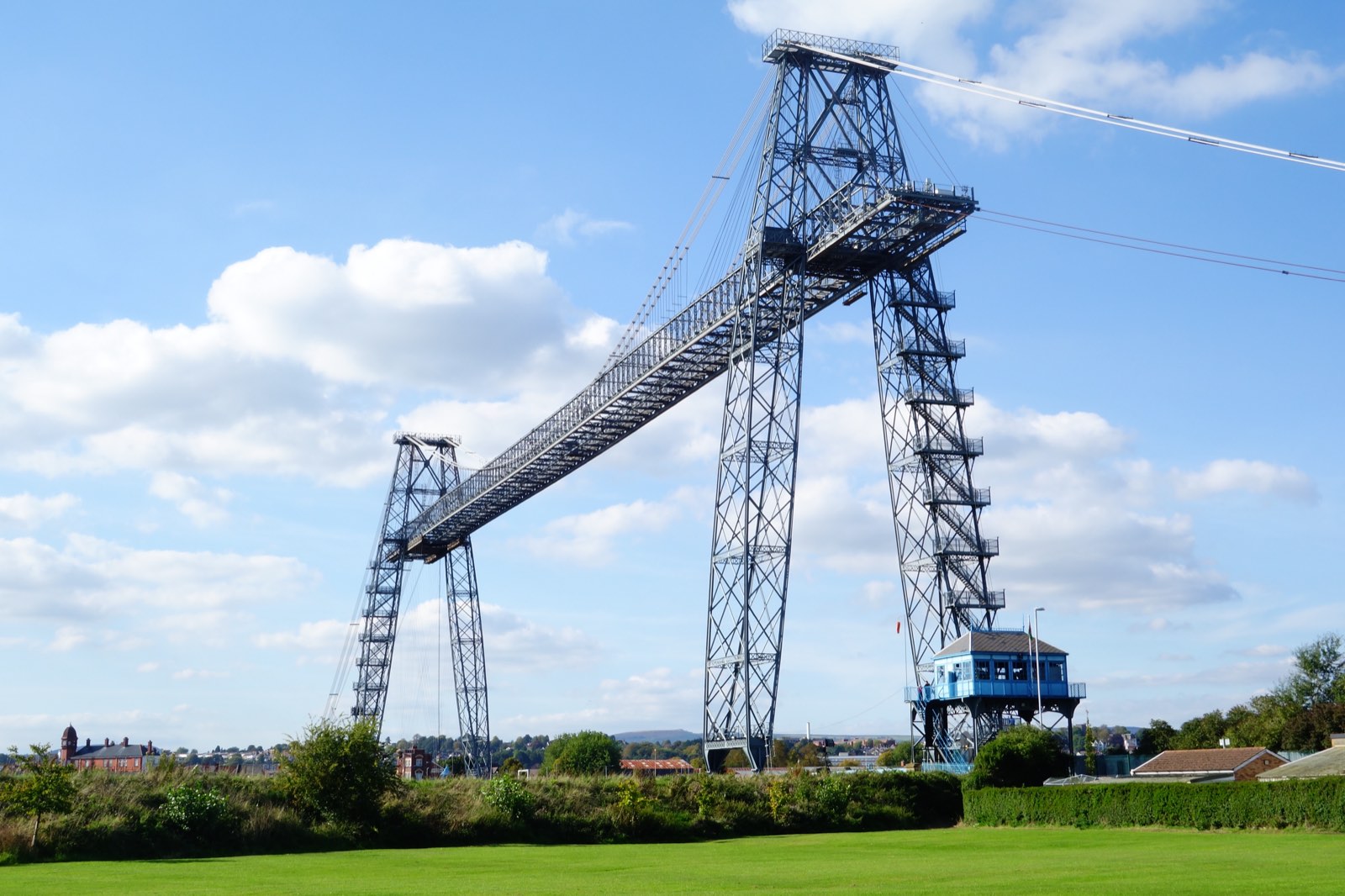 The Newport Transporter Bridge seen from Coronation Park
