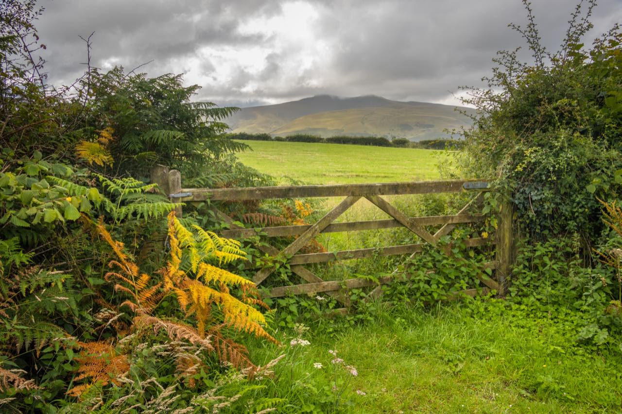 Pen y Fan and Corn Du from the Brecon Beacons National Park Visitor Centre
