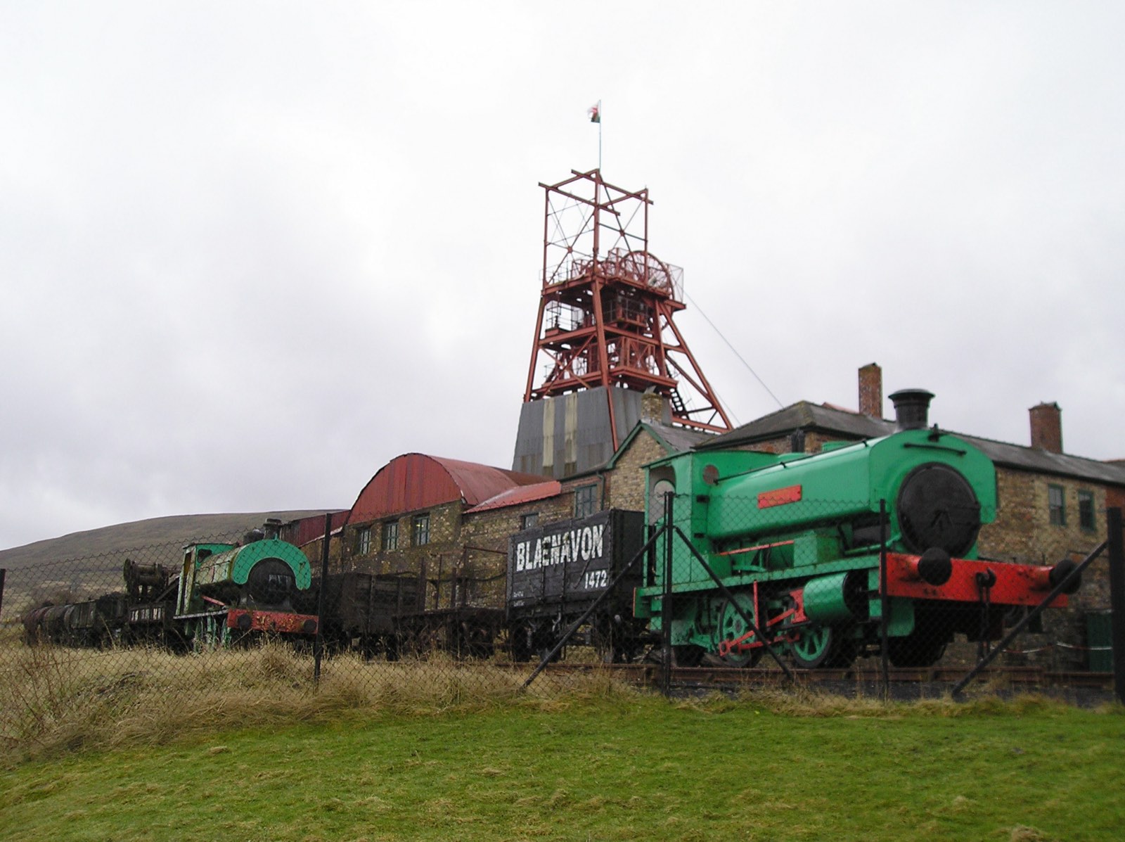 The pithead winding gear at Big Pit National Coal Museum, Blaenavon