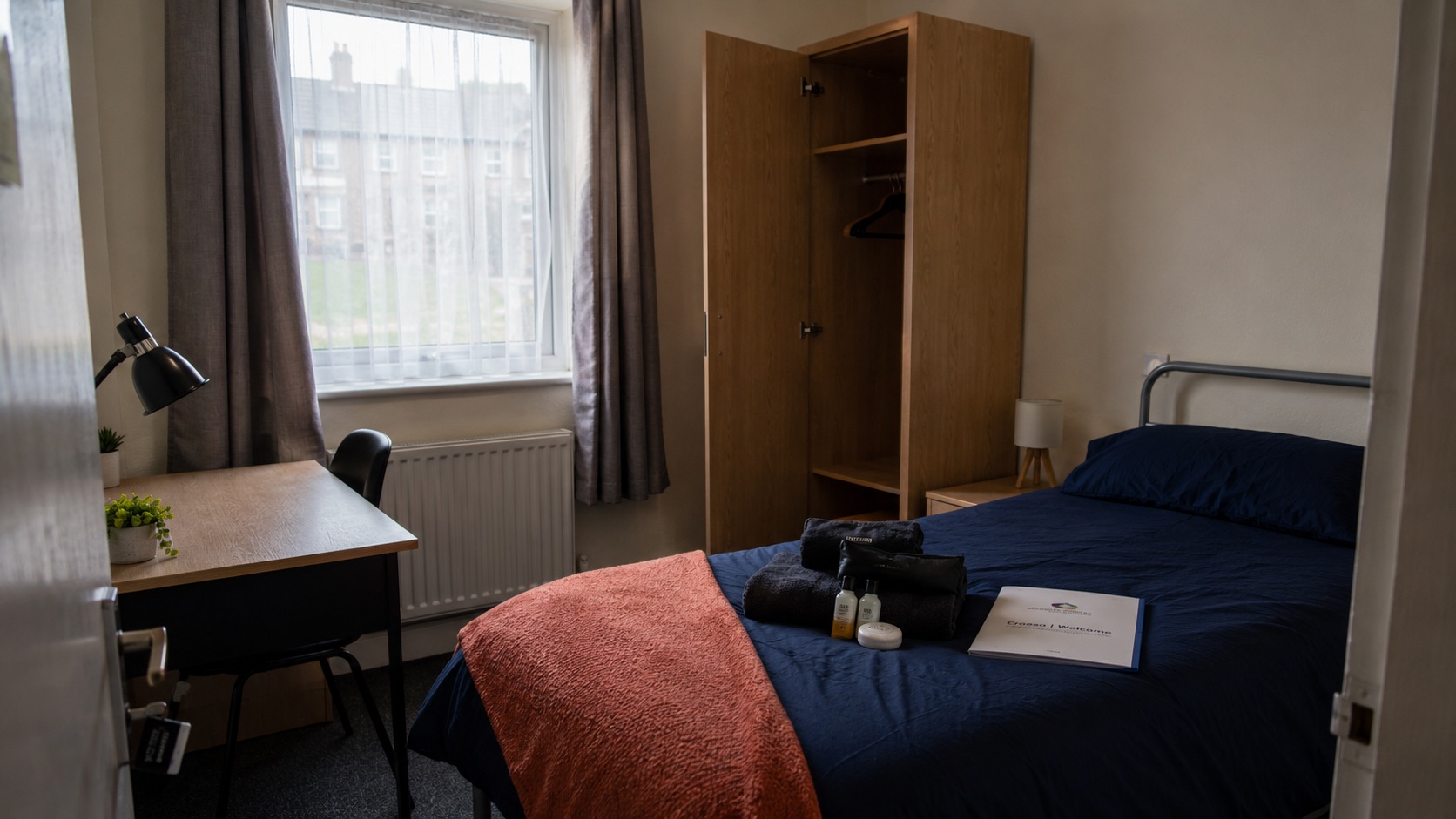A room made ready before a young person arrives